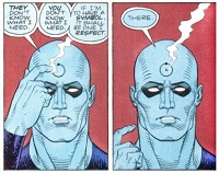 hydrogen atom on forehead