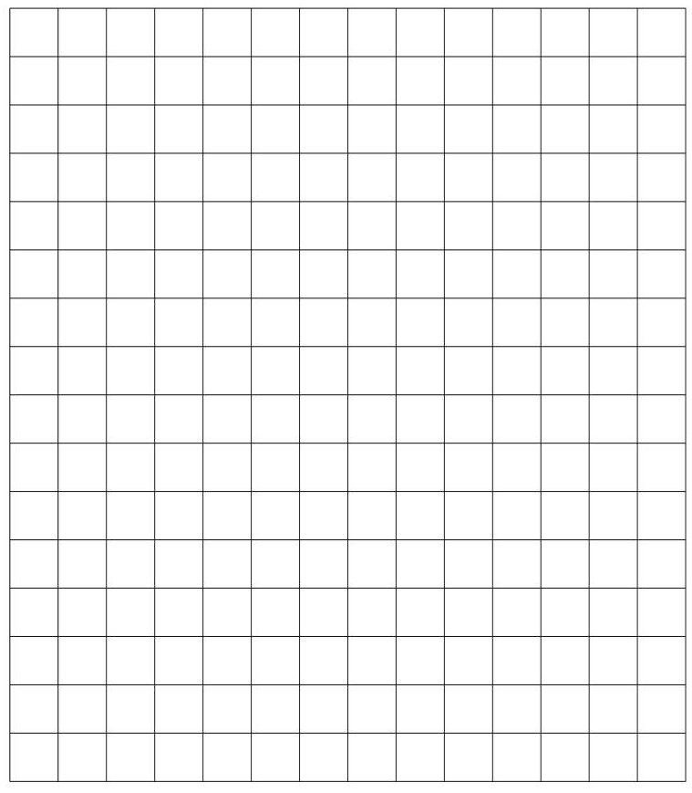 grid of half-inch squares