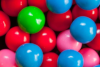 four colors of gumballs
