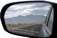warning - objects in syllabus are closer than they appear