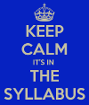 syllabus humor